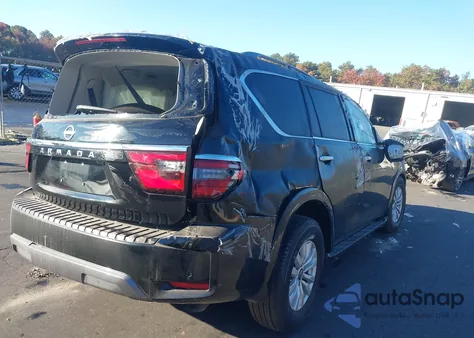 2021 Nissan Armada Sv 4Wd from USA, damaged, VIN JN8AY2AD1M9661620